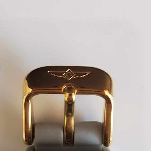 Invicta Women's Angel Watch Model 1616 Gold Tone 30mm Gray Strap Fresh Battery - Picture 6 of 7